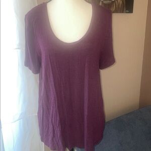 A New Day Rich Purple scoop neck T-shirt